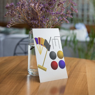 Cartes d'invitation pour jeu de croquet
