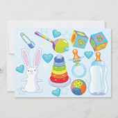 Cartes d'invitation pour jouets de bébé (Devant)