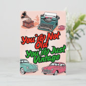 Cartes d'invitation pour Joyeux Anniversaire (Debout devant)