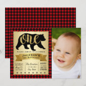 Cartes d'invitation pour la 1ère fête d'anniversai (Devant / Derrière)