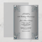 Cartes d'invitation pour la 25e fête d'anniversair (Devant / Derrière)