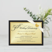 Cartes d'invitation pour la 50e fête d'anniversair (Debout devant)