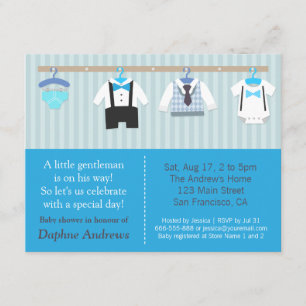 Cartes d'invitation pour la Baby Shower du Petit G