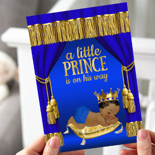 Cartes d'invitation pour la Baby Shower du Prince