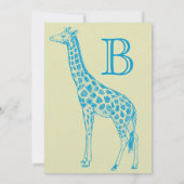 Cartes d'invitation pour la Baby Shower d'un petit (Dos)