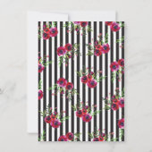 Cartes d'invitation pour la course de chevaux Gold (Dos)