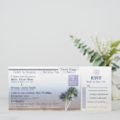 Cartes d'invitation pour la destination de mariage (Debout devant)