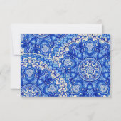 Cartes d'invitation pour la douche de mariée Fleur (Dos)