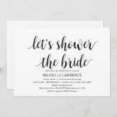Cartes d'invitation pour la douche nuptiale Rustic (Devant / Derrière)