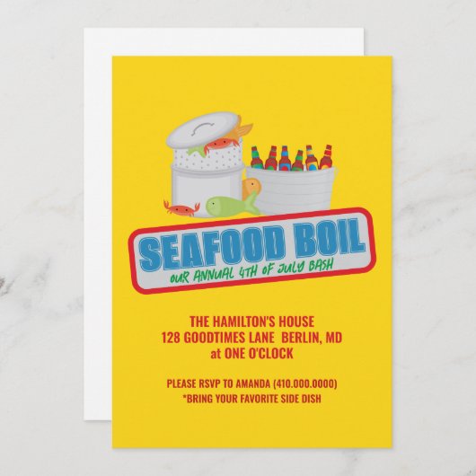 Cartes d'invitation pour la fête annuelle de fruit (Devant / Derrière)