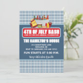 Cartes d'invitation pour la fête annuelle du 4 jui (Debout devant)