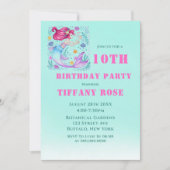 Cartes d'invitation pour la fête d'anniversaire de (Devant)
