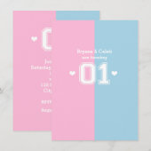 Cartes d'invitation pour la fête d'anniversaire de (Devant / Derrière)