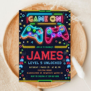 Cartes d'invitation pour la fête d'anniversaire Gl
