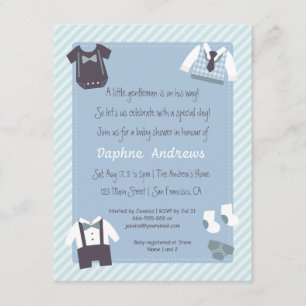 Cartes d'invitation pour la fête de Baby Shower du