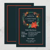 Cartes d'invitation pour la fête de fin d'année d' (Devant / Derrière)
