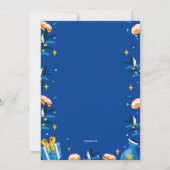 Cartes d'invitation pour la fête de Hanoukka (Dos)