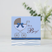 Cartes d'invitation pour la fête de naissance d'un (Debout devant)
