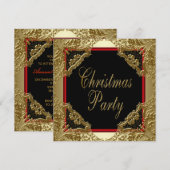 Cartes d'invitation pour la fête de Noël de l'entr (Devant / Derrière)