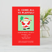 Cartes d'invitation pour la fête de Noël de pickle (Debout devant)