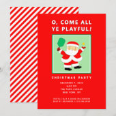 Cartes d'invitation pour la fête de Noël de pickle (Devant / Derrière)