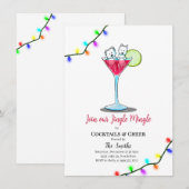 Cartes d'invitation pour la fête de Noël de Westie (Devant / Derrière)