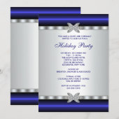 Cartes d'invitation pour la fête de Noël d'entrepr (Devant / Derrière)