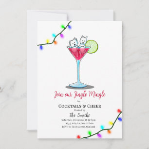 Cartes d'invitation pour la fête de Noël KiniArt W