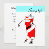 Cartes d'invitation pour la fête de Noël Open Hous (Devant / Derrière)