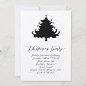 Cartes d'invitation pour la fête de Noël sous l'ar (Devant)