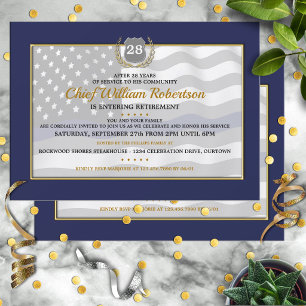 Cartes d'invitation pour la fête de retraite d'un