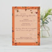 Cartes d'invitation pour la fête de Thanksgiving d (Debout devant)