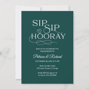 Cartes d'invitation pour la fête d'engagement Sip
