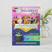 Cartes d'invitation pour la fête d'Halloween (Debout devant)