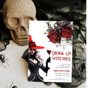 Cartes d'invitation pour la fête d'Halloween Boire