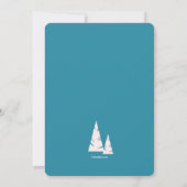 Cartes d'invitation pour la fête d'hiver (Dos)