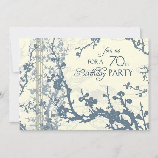 Cartes d'invitation pour la fête du 70e anniversai (Devant)