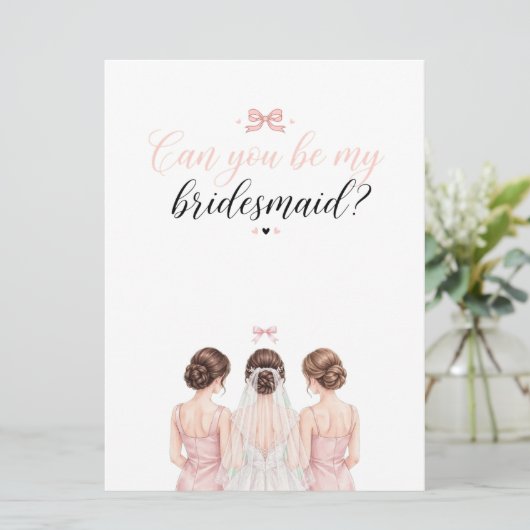 Cartes d'invitation pour la future mariée - demand (Debout devant)