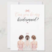 Cartes d'invitation pour la future mariée - demand (Devant)