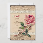 Cartes d'invitation pour la garden-party au jardin (Dos)