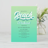 Cartes d'invitation pour la plage (Debout devant)