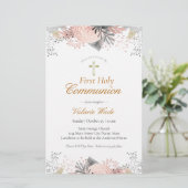 Cartes d'invitation pour la première communion ave (Debout devant)