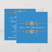 Cartes d'invitation pour la première communion des (Devant / Derrière)