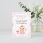 Cartes d'invitation pour la première fête d'annive (Debout devant)