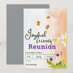 Cartes d'invitation pour la réunion des amis papil