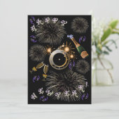 Cartes d'invitation pour la Saint-Sylvestre avec h (Debout devant)