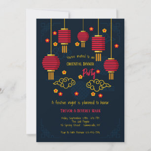 Cartes d'invitation pour la soirée des Lanternes R