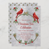 Cartes d'invitation pour la soirée des Pinsons de (Devant / Derrière)