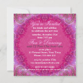 Cartes d'invitation pour la soirée du Nouvel An 'B (Dos)