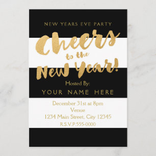 Cartes d'invitation pour la soirée du Nouvel An no